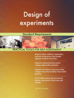 Design of experiments Standard Requirements