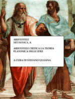 Aristotele critica la teoria platonica delle idee: Aristotele, "Metafisica", A