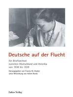 Deutsche auf der Flucht: Ein Briefwechsel zwischen Deutschland und Amerika von 1938 bis 1939