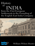 History of India, From the First European Settlements to the Founding of the English East India Company