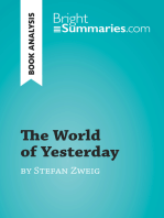 The World of Yesterday by Stefan Zweig (Book Analysis): Detailed Summary, Analysis and Reading Guide