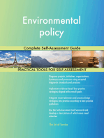 Environmental policy Complete Self-Assessment Guide