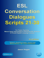 ESL Conversation Dialogues Scripts 21-30 Volume 3