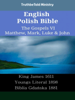 English Polish Bible - The Gospels VI - Matthew, Mark, Luke & John: King James 1611 - Youngs Literal 1898 - Biblia Gdańska 1881
