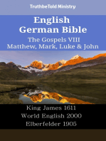 English German Bible - The Gospels VIII - Matthew, Mark, Luke & John: King James 1611 - World English 2000 - Elberfelder 1905