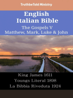 English Italian Bible - The Gospels V - Matthew, Mark, Luke & John: King James 1611 - Youngs Literal 1898 - La Bibbia Riveduta 1924