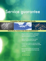 Service guarantee Complete Self-Assessment Guide