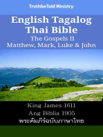 English Tagalog Thai Bible - The Gospels II - Matthew, Mark, Luke & John: King James 1611 - Ang Biblia 1905 - พระคัมภีร์ฉบับภาษาไทย