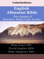 English Albanian Bible - The Gospels II - Matthew, Mark, Luke & John: King James 1611 - World English 2000 - Bibla Shqiptare 1884