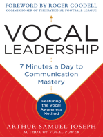 Vocal Leadership: 7 Minutes a Day to Communication Mastery, with a foreword by Roger Goodell AUDIO