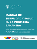 Manual de seguridad y salud en la industria bananera: Guía práctica para la gestión del riesgo en las fincas. Parte 1 - Manual para entrenadores