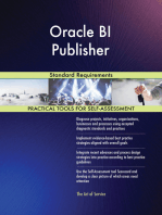 Oracle BI Publisher Standard Requirements