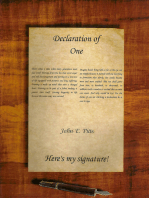Declaration of One "Here's My Signature!"