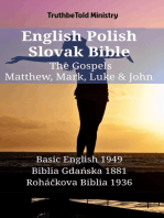 English Polish Slovak Bible - The Gospels - Matthew, Mark, Luke & John: Basic English 1949 - Biblia Gdańska 1881 - Roháčkova Biblia 1936