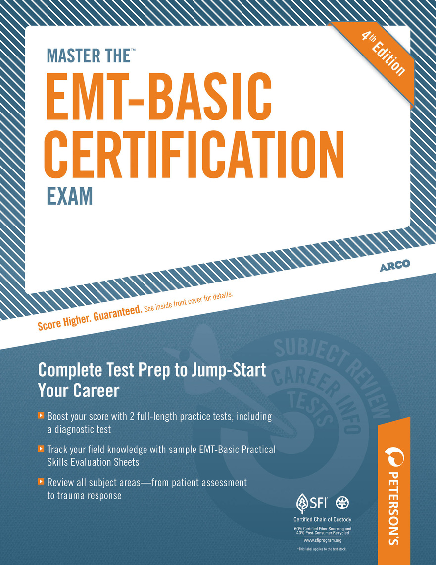 Master the EMT Basic Certification Exam by Peterson #39 s Book Read Online