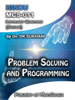 MCS-011: Problem Solving and Programming