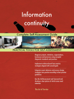 Information continuity Complete Self-Assessment Guide