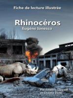 Fiche de lecture illustrée - Rhinocéros, d'Eugène Ionesco