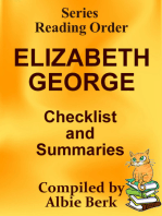 Elizabeth George: Series Reading Order - with Summaries & Checklist