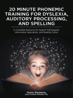 20 Minute Phonemic Training for Dyslexia, Auditory Processing, and Spelling: A Complete Resource for Speech Pathologists, Intervention Specialists, and Reading Tutors