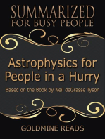 Astrophysics for People In A Hurry - Summarized for Busy People