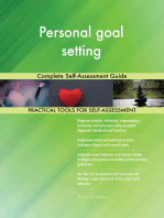 Personal goal setting Complete Self-Assessment Guide