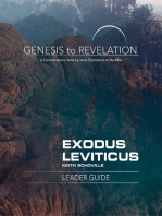 Genesis to Revelation: Exodus, Leviticus Leader Guide: A Comprehensive Verse-by-Verse Exploration of the Bible