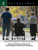Guidelines Advocates for Inclusiveness: Value and Empower All Persons for Full Participation in Church and Community