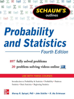 Schaum's Outline of Probability and Statistics, 4th Edition: 760 Solved Problems + 20 Videos