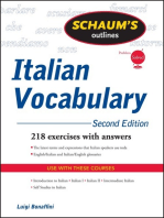 Schaum's Outline of Italian Vocabulary, Second Edition