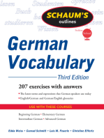 Schaum's Outline of German Vocabulary, 3ed