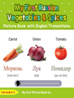 My First Russian Vegetables & Spices Picture Book with English Translations: Teach & Learn Basic Russian words for Children, #4