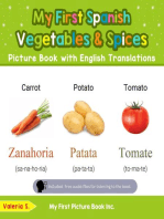 My First Spanish Vegetables & Spices Picture Book with English Translations: Teach & Learn Basic Spanish words for Children, #4