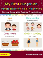 My First Hungarian People, Relationships & Adjectives Picture Book with English Translations: Teach & Learn Basic Hungarian words for Children, #13