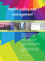 Health policy and management A Clear and Concise Reference
