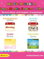 My First Serbian Days, Months, Seasons & Time Picture Book with English Translations: Teach & Learn Basic Serbian words for Children, #19