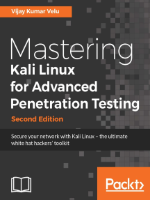 Read Mastering Kali Linux For Advanced Penetration Testing Second Edition Online By Velu Vijay Kumar Books