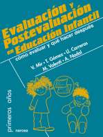 Evaluación y postevaluación en Educación Infantil: Cómo evaluar y qué hacer después