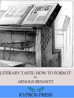 Literary Taste: How to Form It