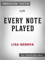 Every Note Played: by Lisa Genova | Conversation Starters