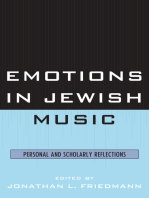 Emotions in Jewish Music: Personal and Scholarly Reflections