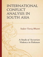 International Conflict Analysis in South Asia: A Study of Sectarian Violence in Pakistan