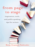 From Page to Stage: Inspiration, Tools, and Public Speaking Tips for Writers