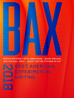 BAX 2018: Best American Experimental Writing