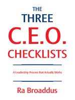 The Three C.E.O. Checklists: A Leadership Process <Br>That Actually Works