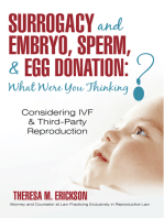 Surrogacy and Embryo, Sperm, & Egg Donation: What Were You Thinking?: Considering Ivf & Third-Party Reproduction
