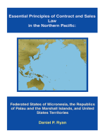 Essential Principles of Contract and Sales Law in the Northern Pacific: Federated States of Micronesia, the Republics of Palau and the Marshall Islands, and United States Territories