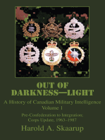 Out of Darkness-Light: A History of Canadian Military Intelligence