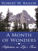 A Month of Wonders: Reflections on Life's Focus