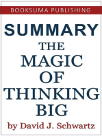 Summary of The Magic of Thinking Big by David J. Schwartz